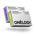 Two boxes of Onélogy skincare products on a white background