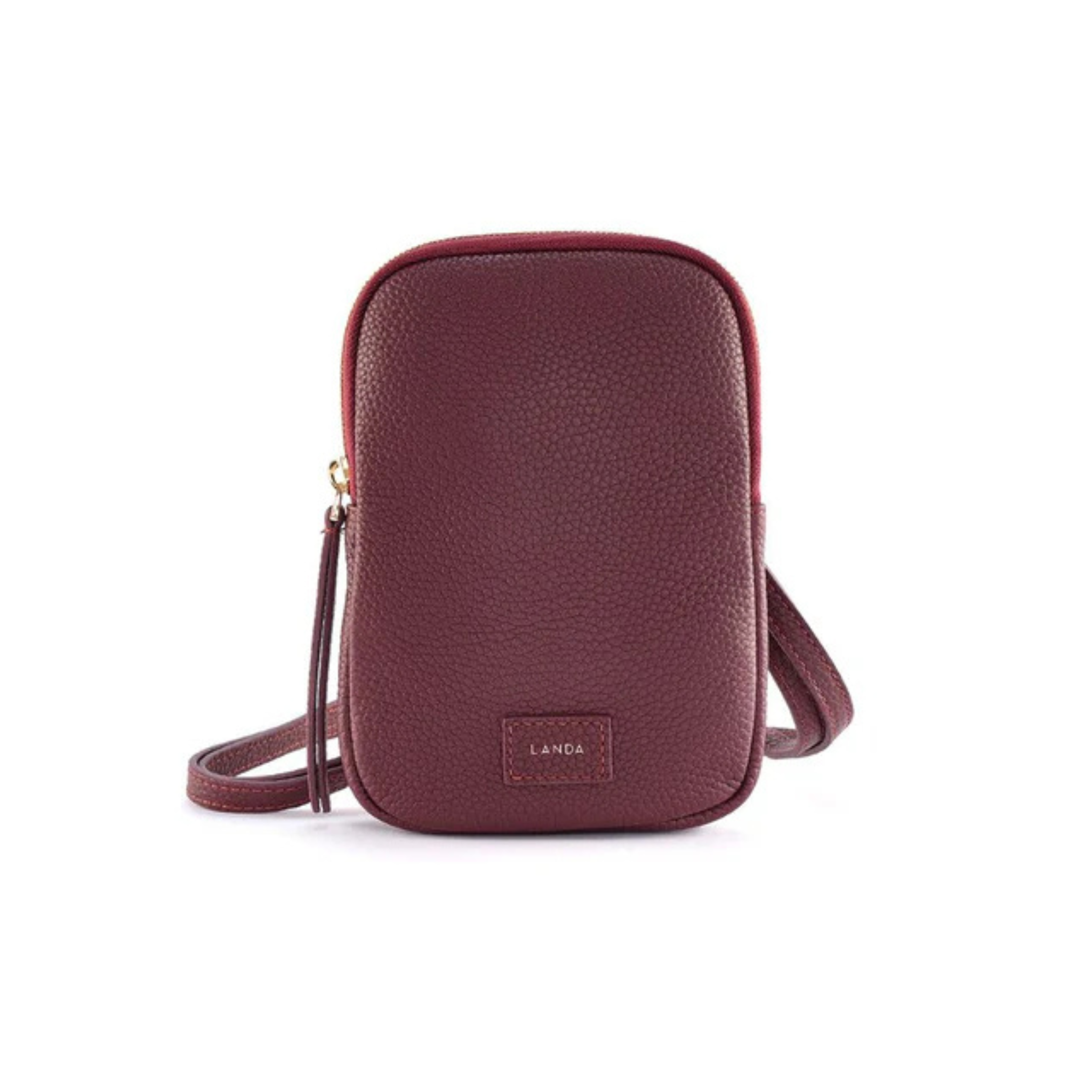 Cassia Phone Bag in Burgundy-LANDA-Ten Easy Street