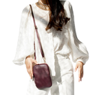 Cassia Phone Bag in Burgundy-LANDA-Ten Easy Street