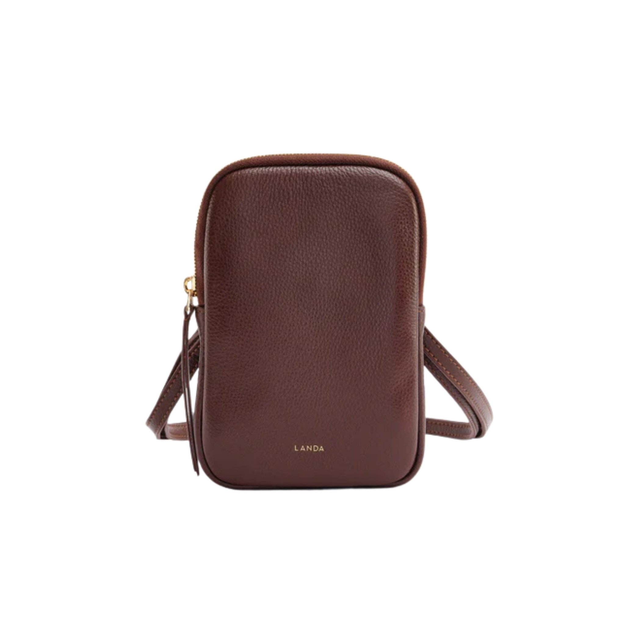 Cassia Phone Bag in Chocolate Brown-LANDA-Ten Easy Street