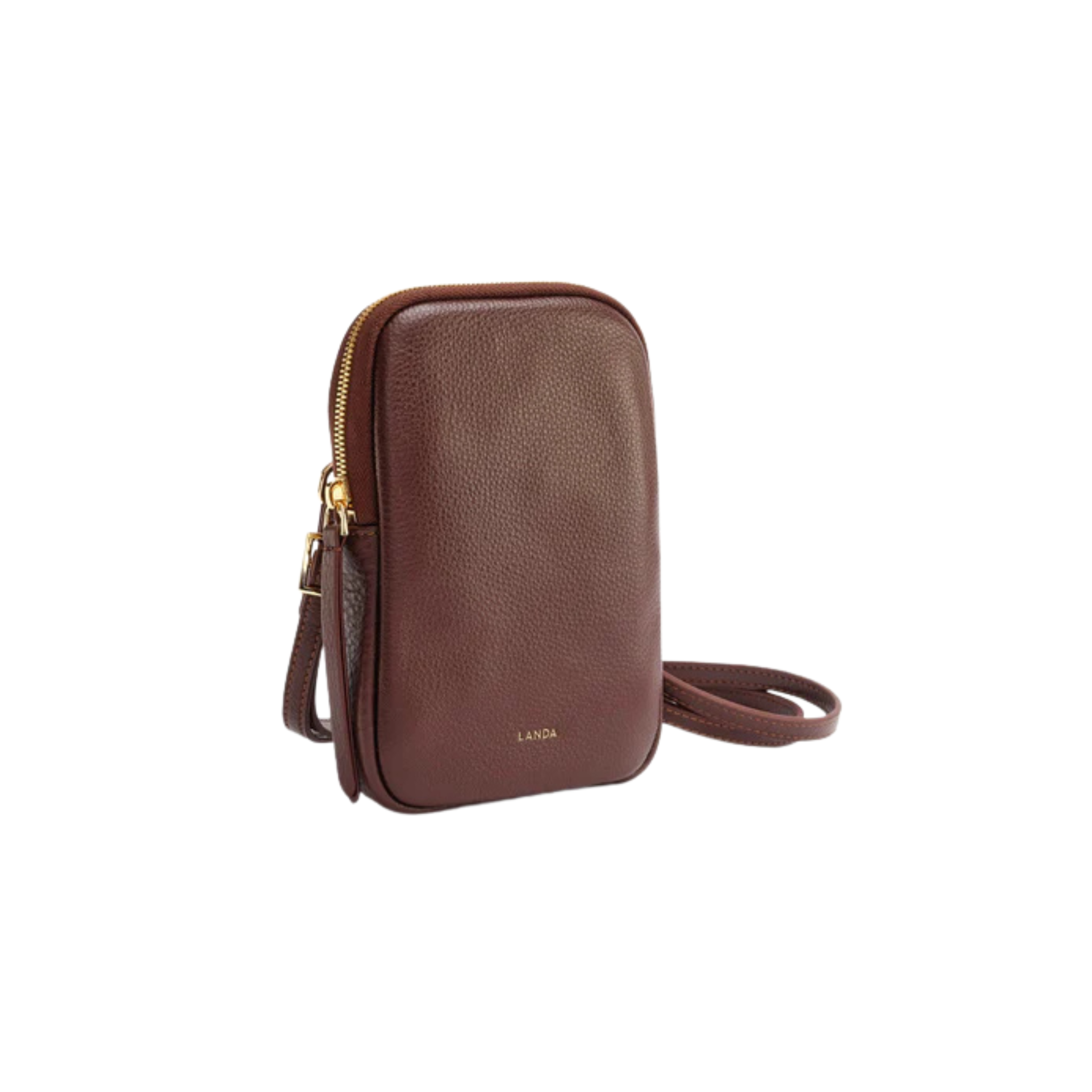 Cassia Phone Bag in Chocolate Brown-LANDA-Ten Easy Street