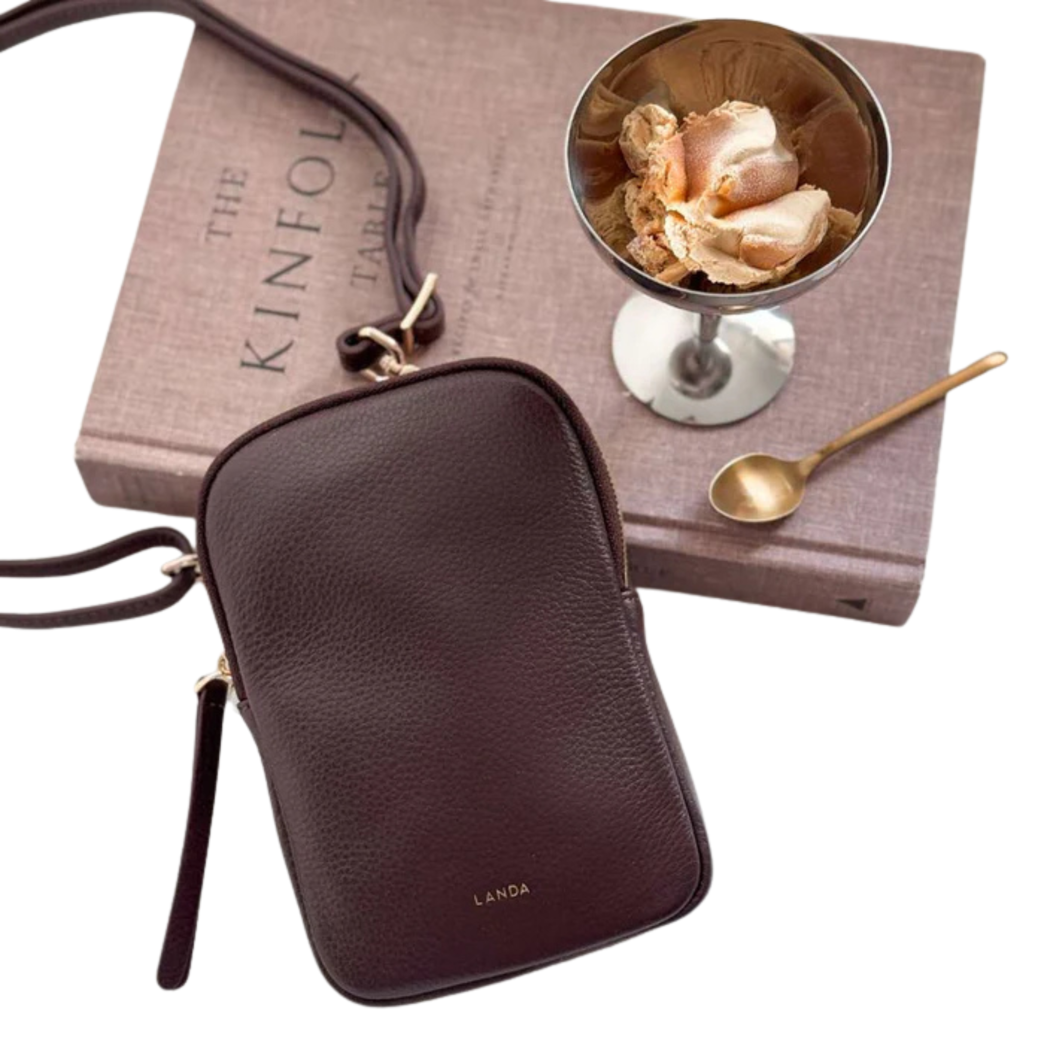 Cassia Phone Bag in Chocolate Brown-LANDA-Ten Easy Street