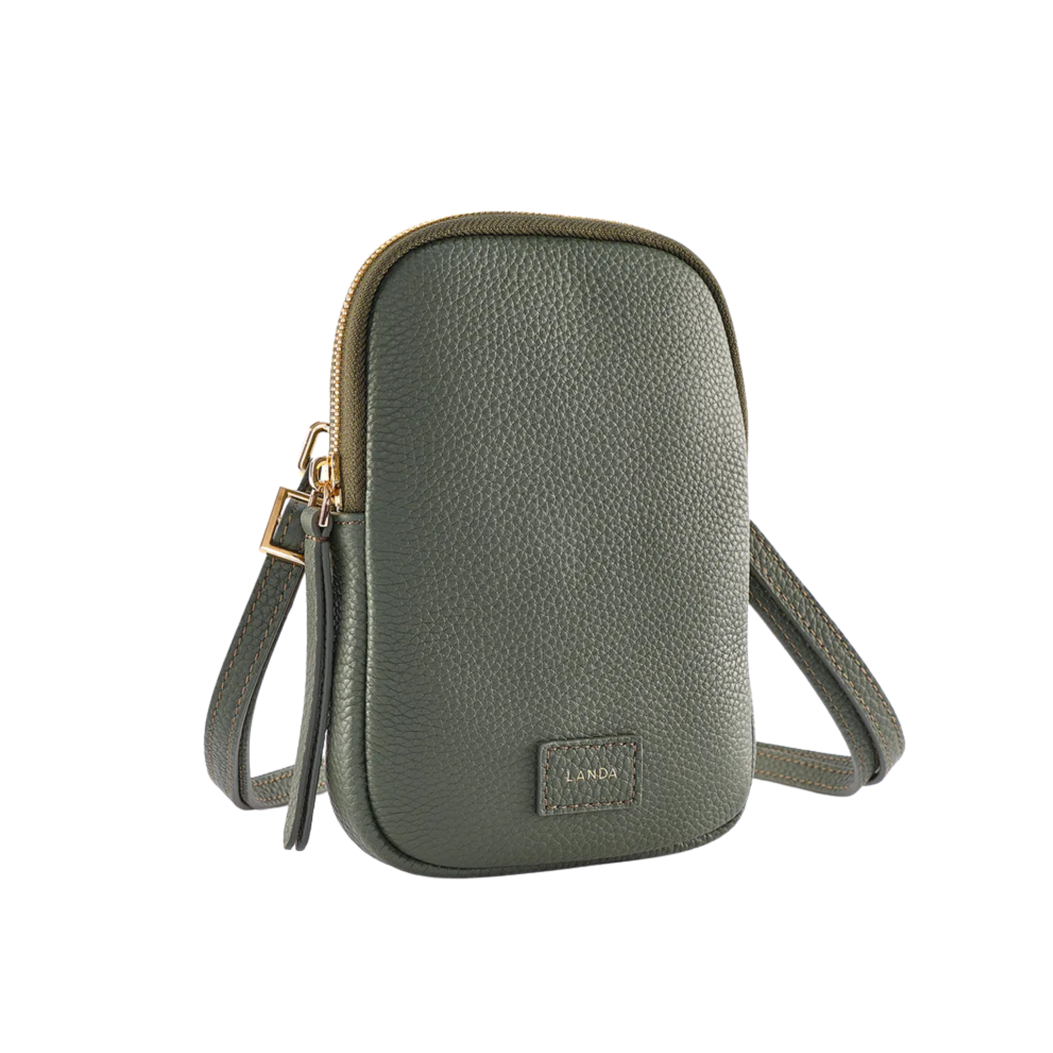Cassia Phone Bag in Dark Green-LANDA-Ten Easy Street