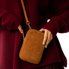 Cassia Phone Bag in Suede-LANDA-Ten Easy Street