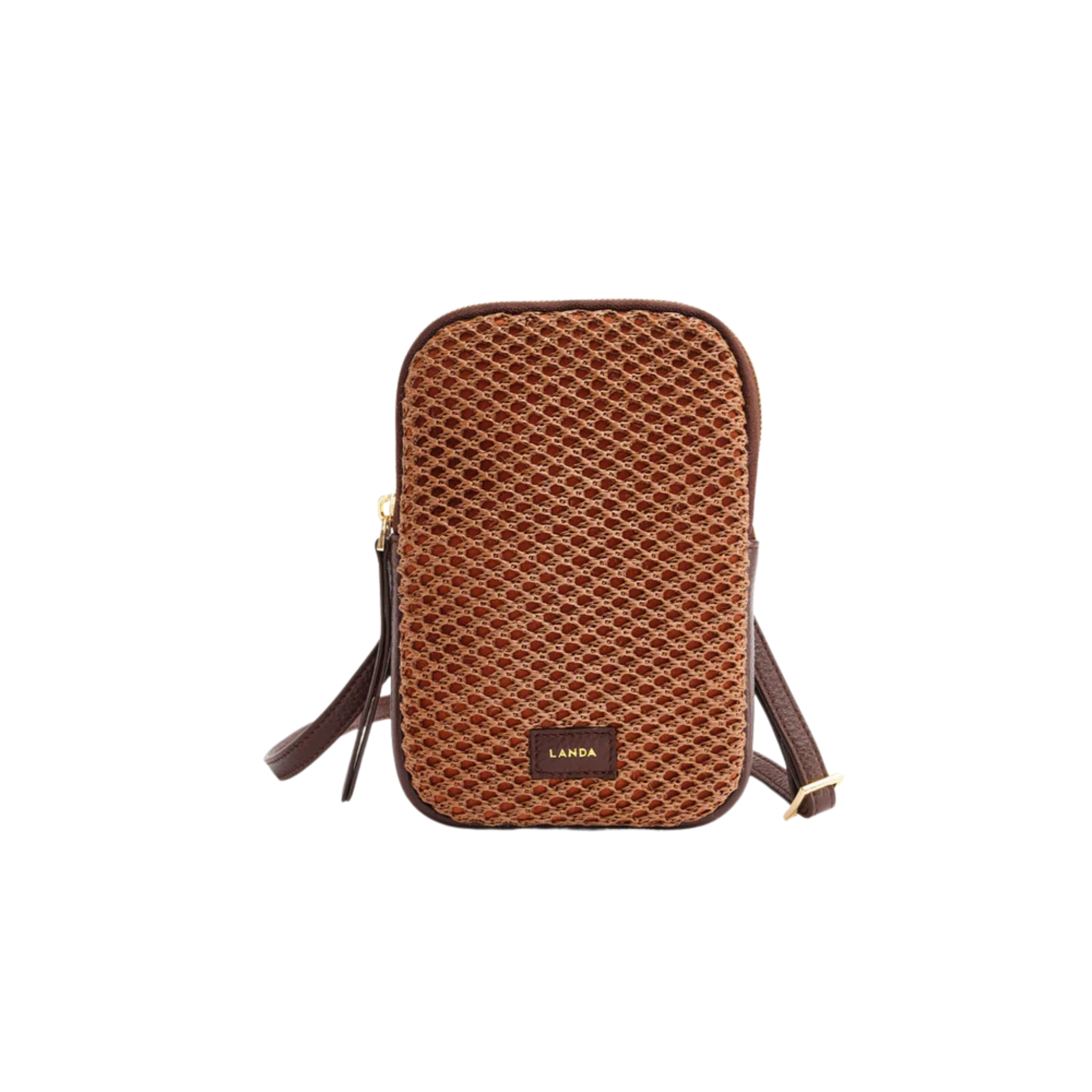 Cassia Phone Bag in Woven-LANDA-Ten Easy Street
