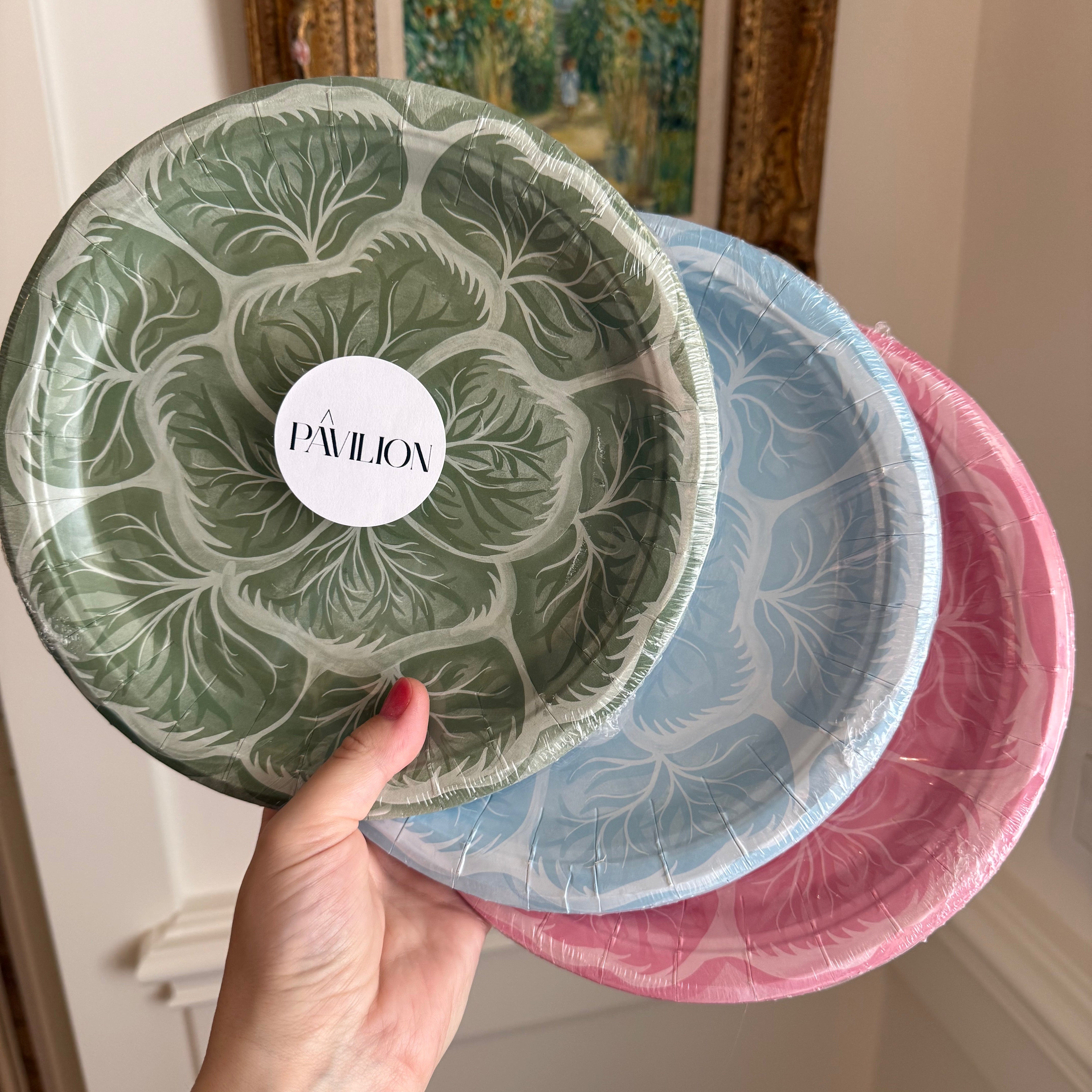 Chateau Rose Cabbage Dessert Paper Plate - 8 pack-Ten Easy Street