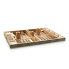 Chocolate Shagreen Backgammon Set w/Dice-Ten EAsy Street