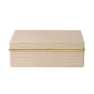 Classic Croc Leather Small Box in Fawn-Ten Easy Street