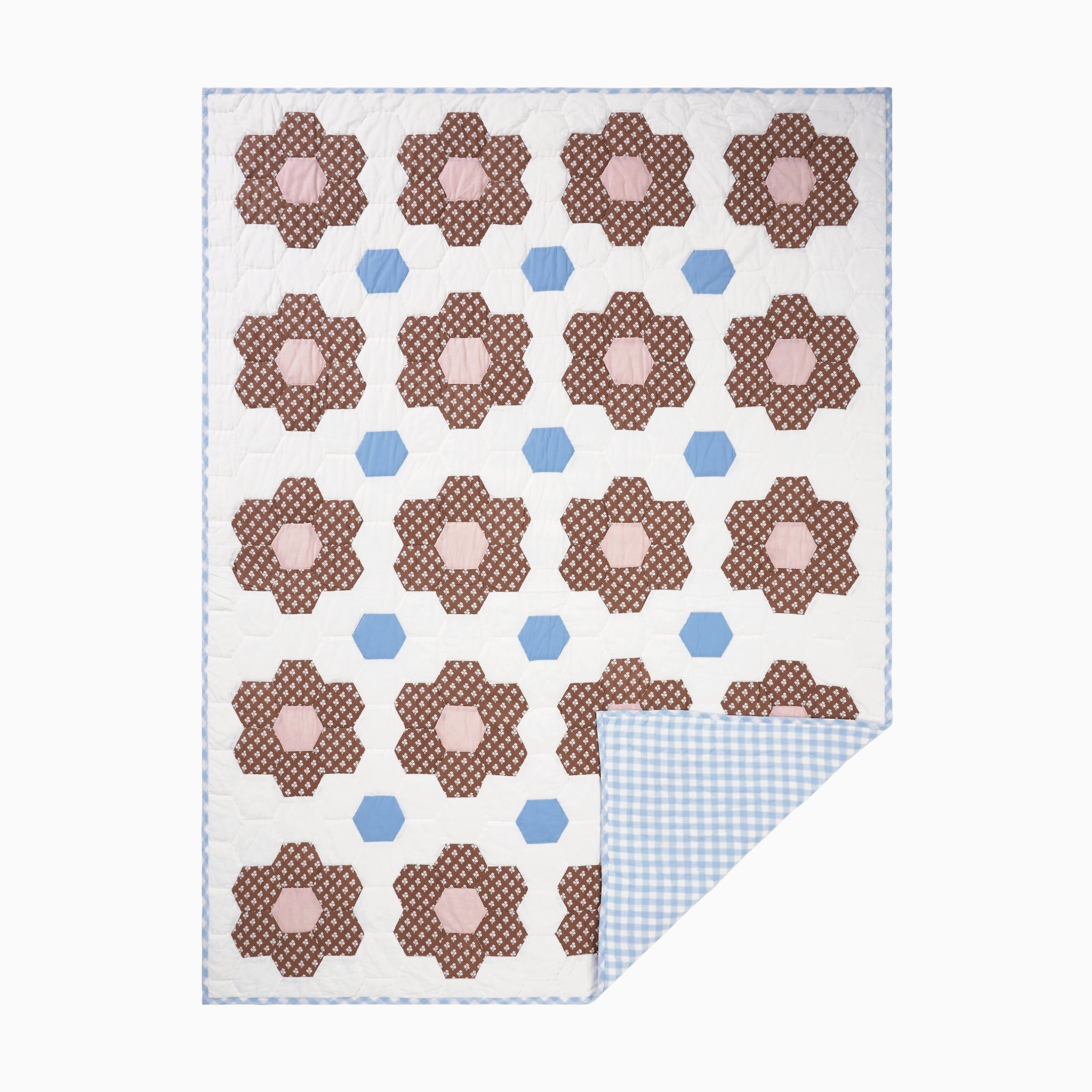 Constance Chocolate Quilted Throw Blanket-Ten Easy Street