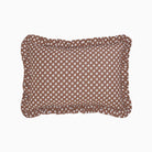 Constance Chocolate Ruffled Lumbar Pillow-Ten Easy Street