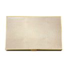 Croc Leather Backgammon Set in Fawn-Ten Easy Street