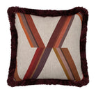 Diana Stripe Pillow in Claret - Ten Easy Street