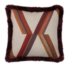 Diana Stripe Pillow in Claret - Ten Easy Street