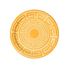 Golden and Butter Yellow Greek Key Dinner Paper Plates - 8 pack-Tenn Easy Street