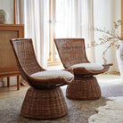 Healdsburg Small Wicker Swivel Chair - TES