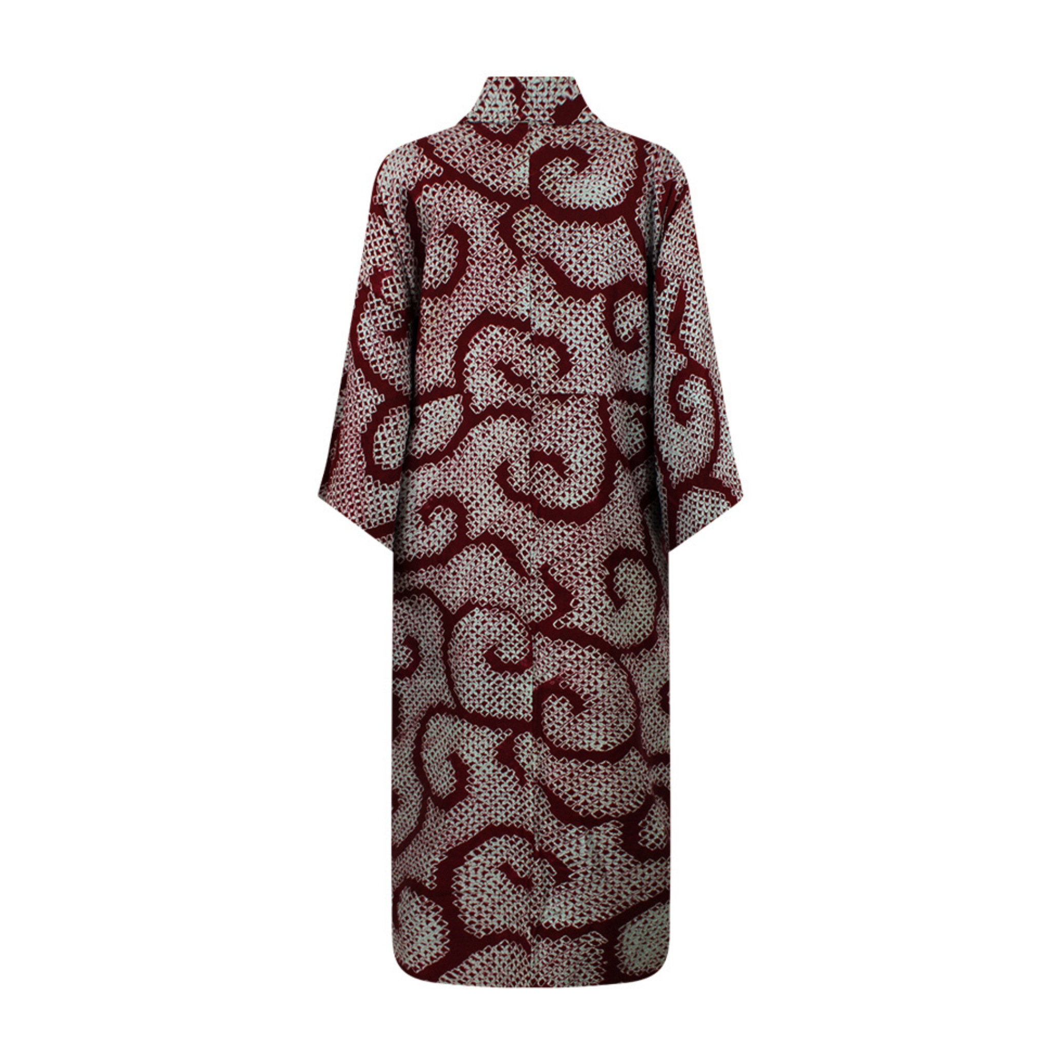 Light Weight Purple and Blue Vintage Silk Kimono - Ten Easy Street