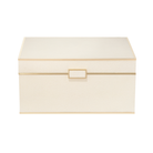 Luxe Shagreen Jewelry Box in Cream-Ten Easy Street