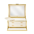 Luxe Shagreen Jewelry Box in Cream-Ten Easy Street
