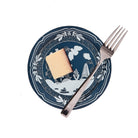 Mini Hors D'oeuvre Navy and Sky Blue Pavilion Beachside Paper Plate - 8 pack-Ten Easy Street
