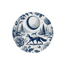 Mini Hors D'oeuvre Navy and White Foxy Dahlia Toile Paper Plate - 8 pack-Ten Easy Street