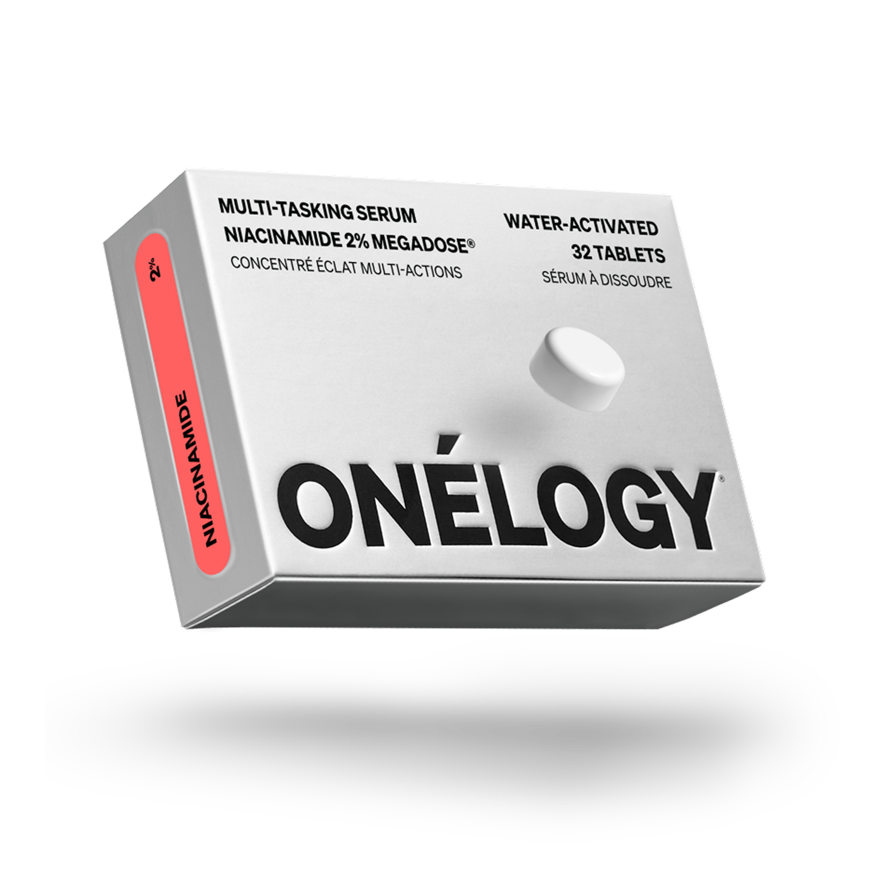 Onélogy multi-tasking serum packaging on a white background
