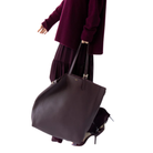 Panama Oversized Shopper in Burgundy-LANDA-Ten Easy Street