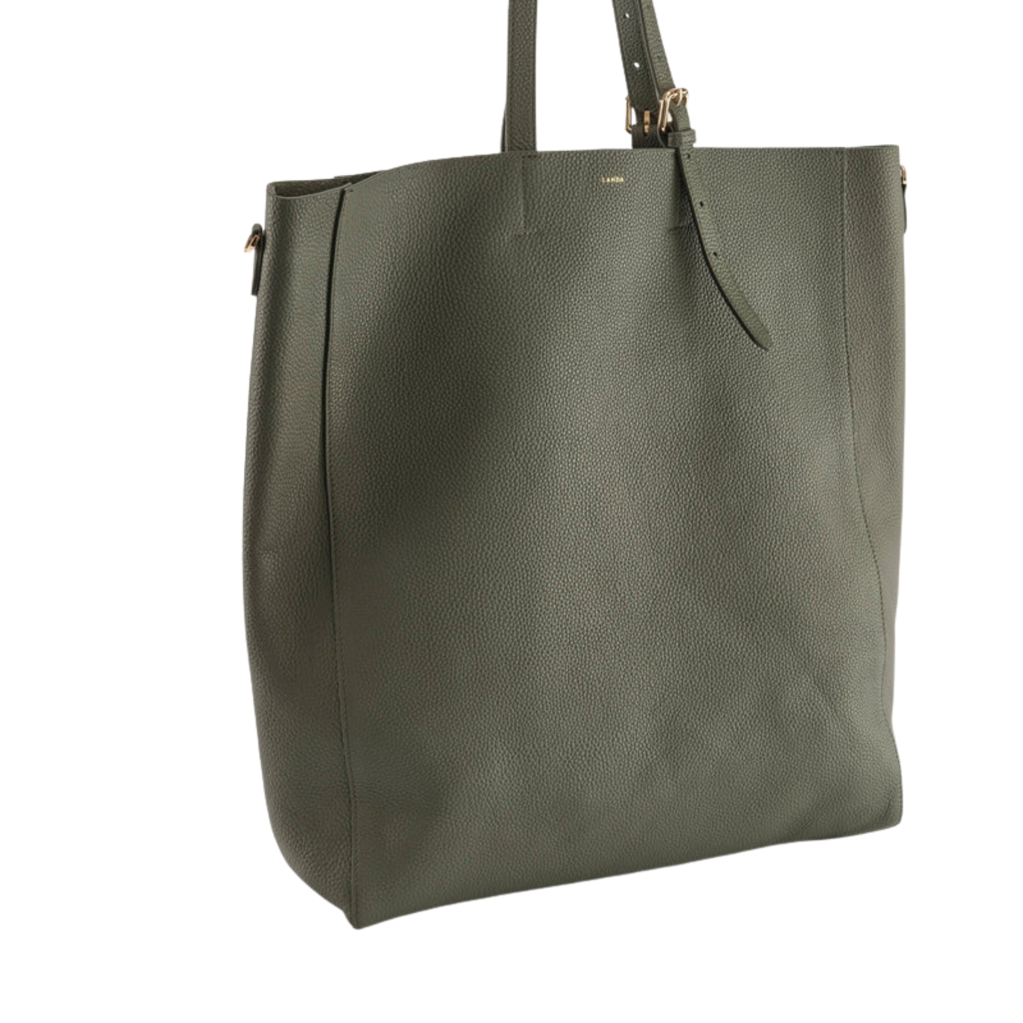 Panama Oversized Shopper in Dark Green-LANDA-Ten Easy Street
