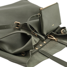 Panama Oversized Shopper in Dark Green-LANDA-Ten Easy Street