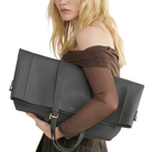 Panama Oversized Shopper in Grey-LANDA-Ten Easy Street