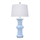 Porcelain Light Blue Round Vase Lamp - Ten Easy Street