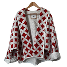 Rare Red Cathedral Window Classic Swoop Coat-Ten Easy Street