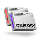 Two boxes of Onélogy skincare products on a white background