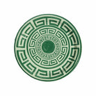 Sage and Forest Green Greek Key Dinner Paper Plates - 8 pack-Ten Easy Street