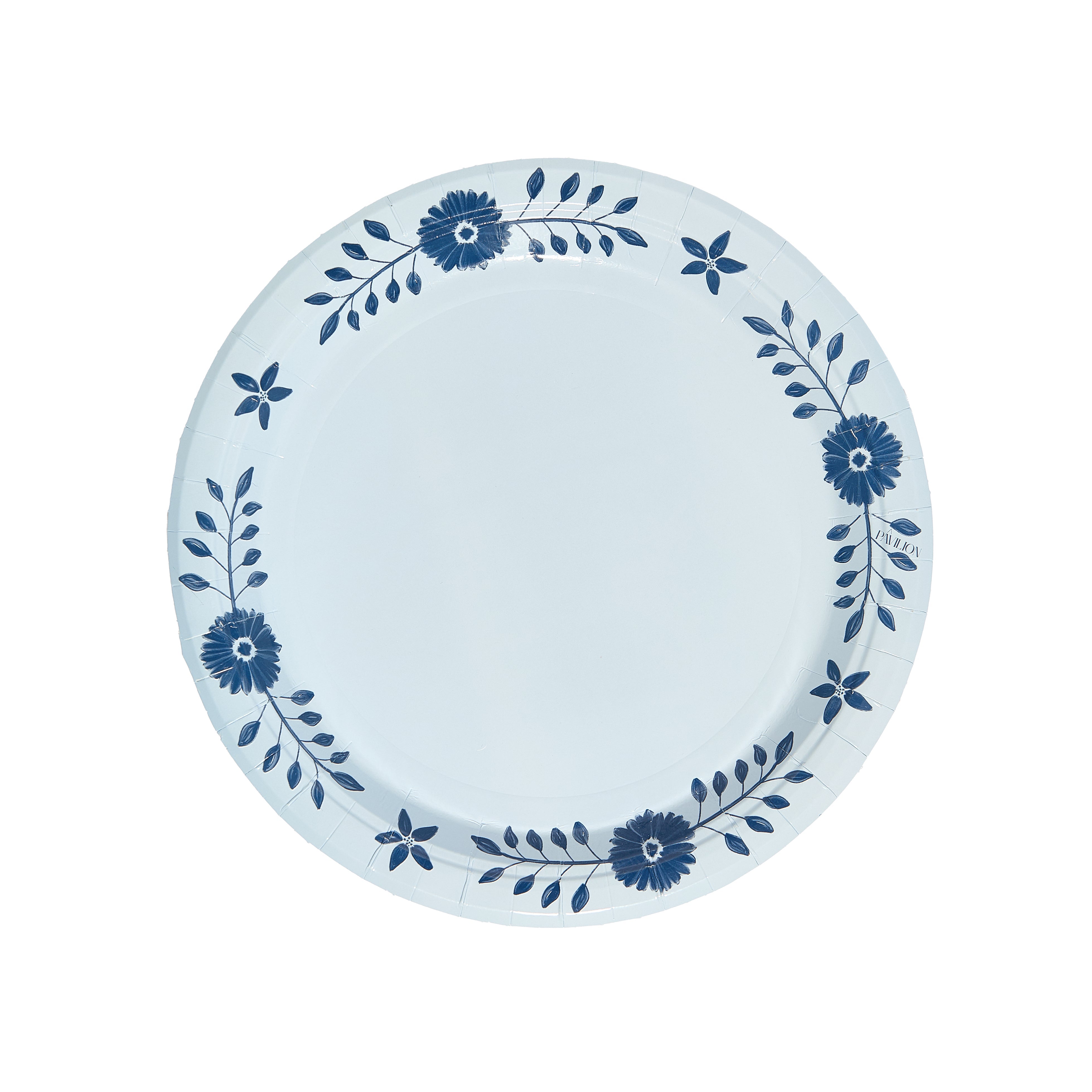 Sky and Navy Daisy Josephine Dinner Plates - 8 pack-Ten Easy Street