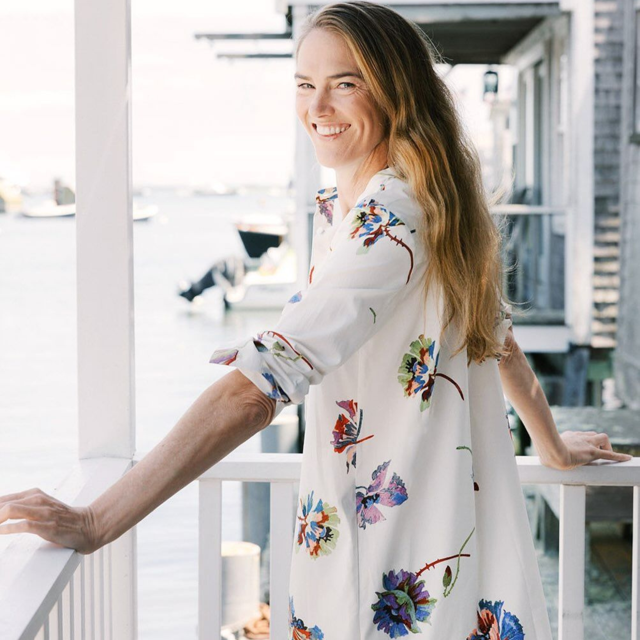 Woman wearing LaDoubleJ Dress