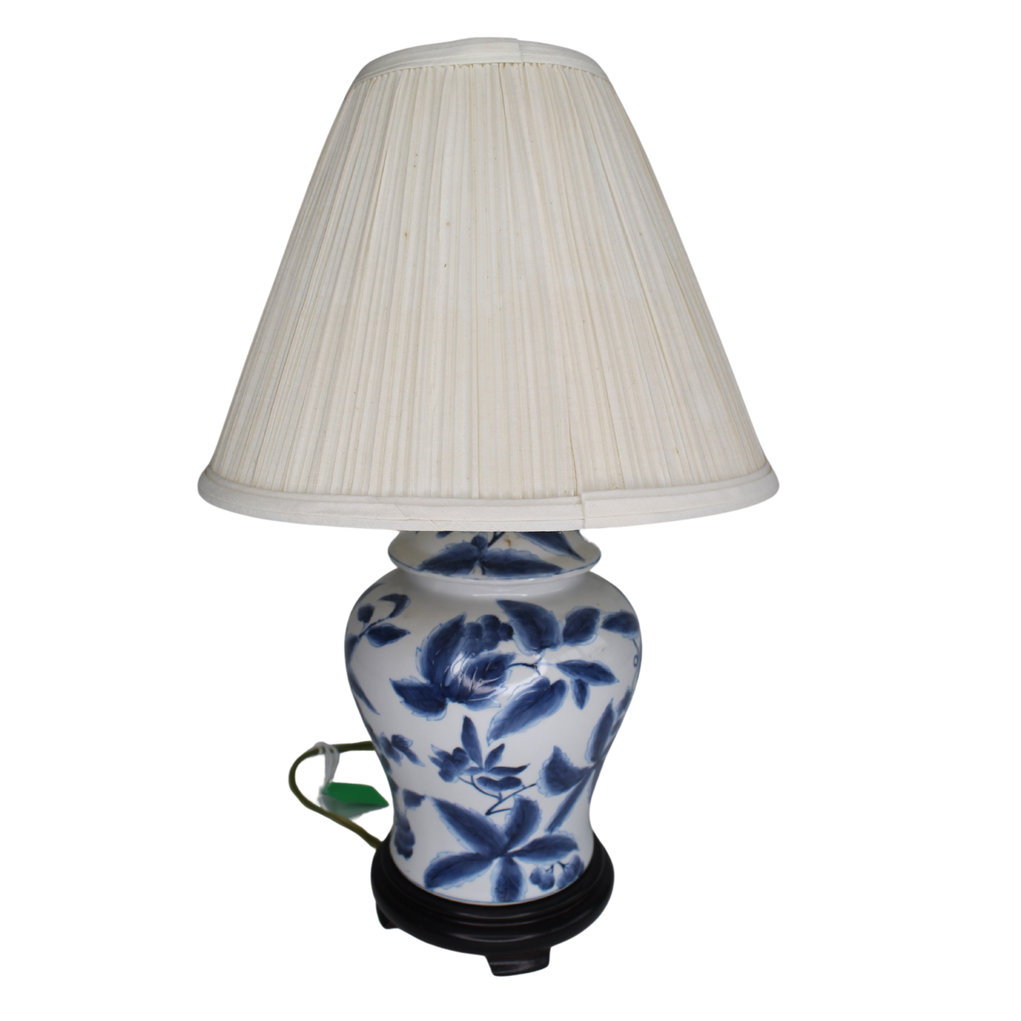 Blue And White Flower Lamp - Ten Easy Street