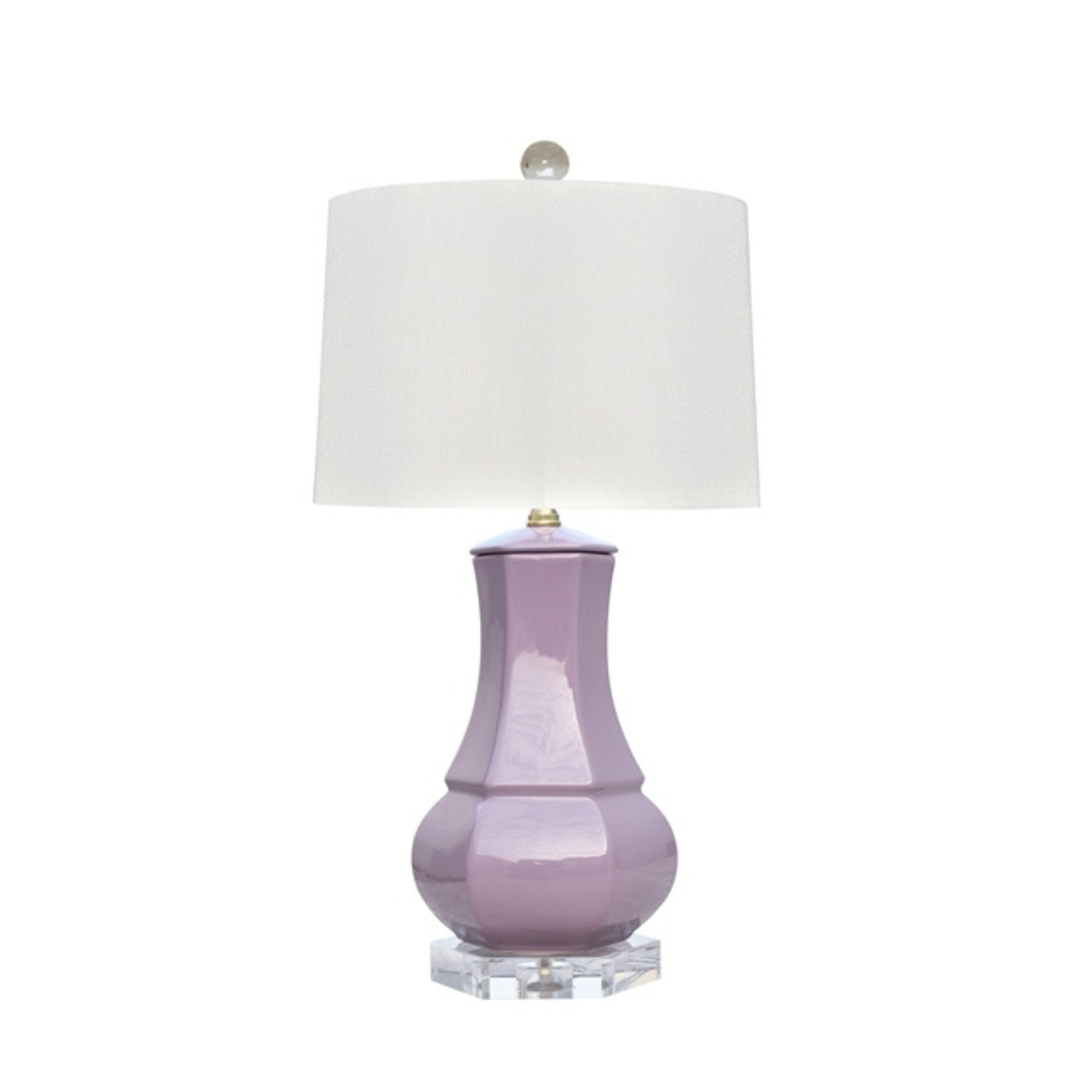 Porcelain Lavender Vase Lucille Lamp - Ten Easy Street