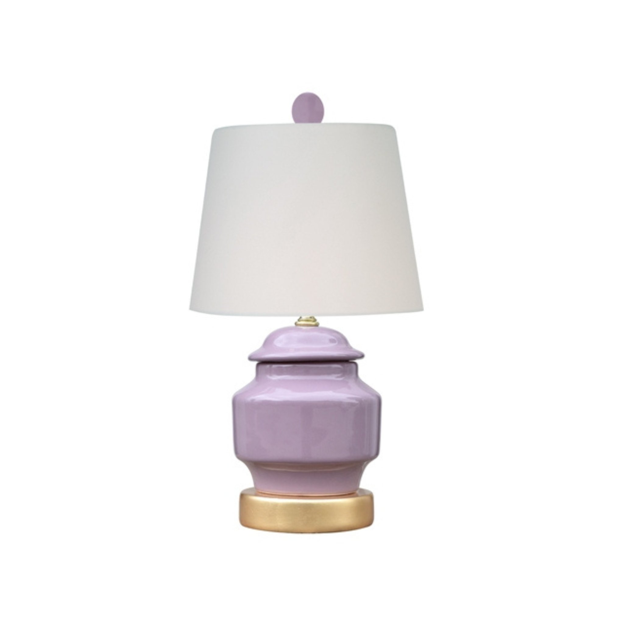 Porcelain Lavender Cover Jar Lamp - Ten Easy Street