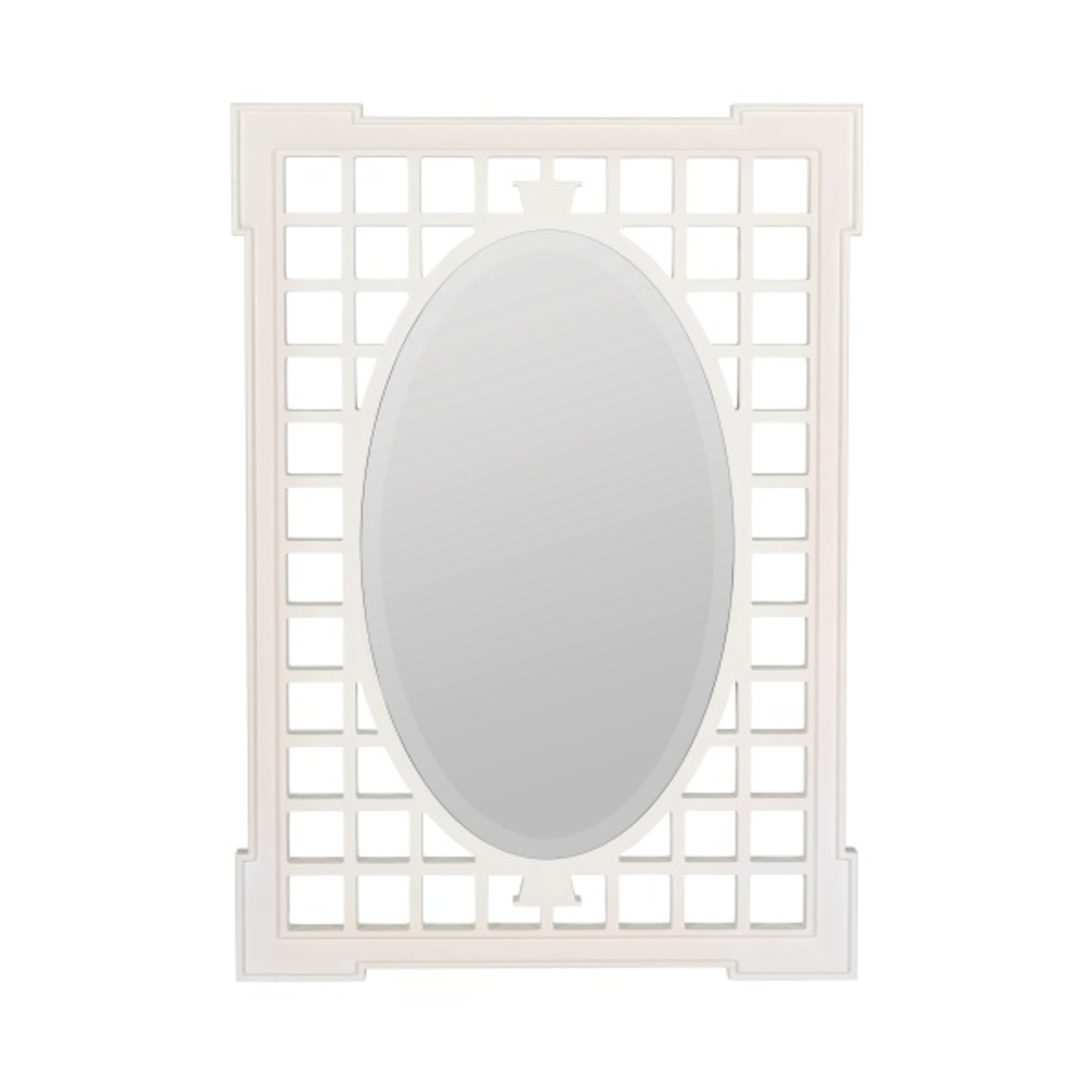 Bria Hammel x Cooper Classics Garden Mirror in White - Ten Easy Street