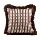 Vale Stripe Pillow in Chestnut - Ten Easy Street