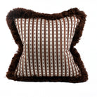 Vale Stripe Pillow in Chestnut - Ten Easy Street