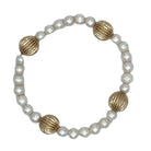 Pearl And Gold Beaded Bracelet - Ten Easy Street